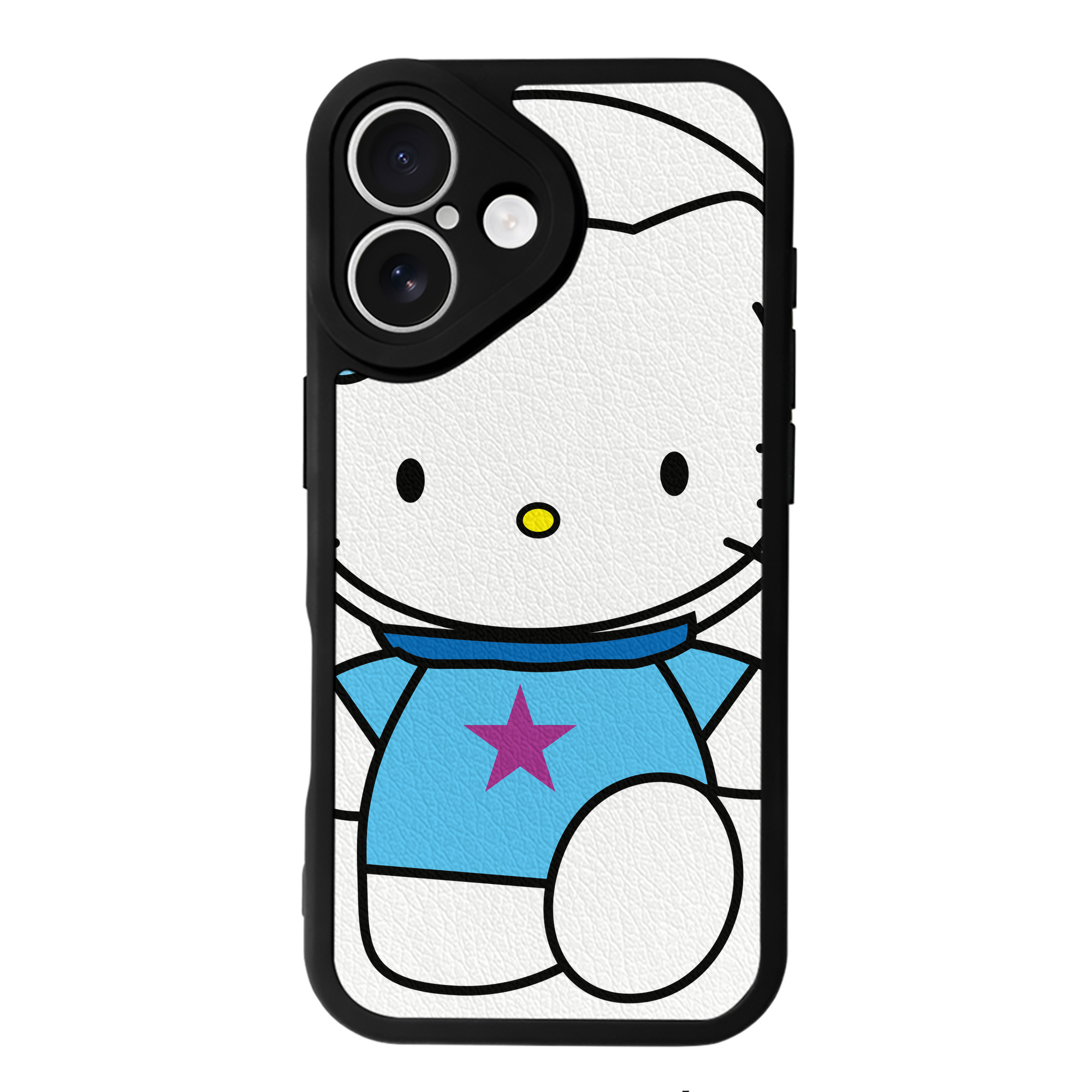（画像用） Hello Kitty ハローキティ 【iPhone 16シリーズ対応】シリコンスマホケース（レザー調） 材質：シリコン